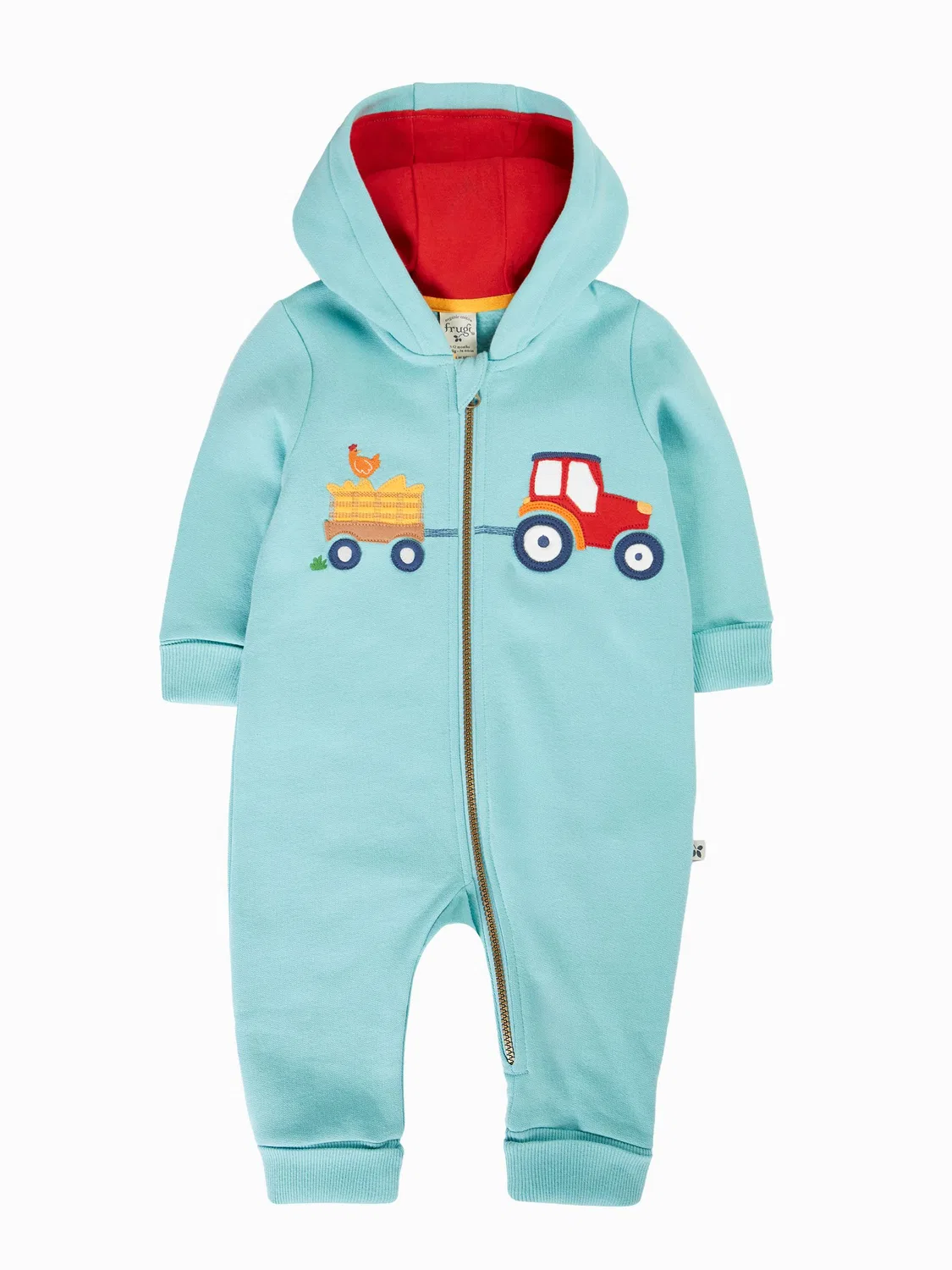 Комбинезон-конверт Frugi Blue Applice Snuggle Suit, синий