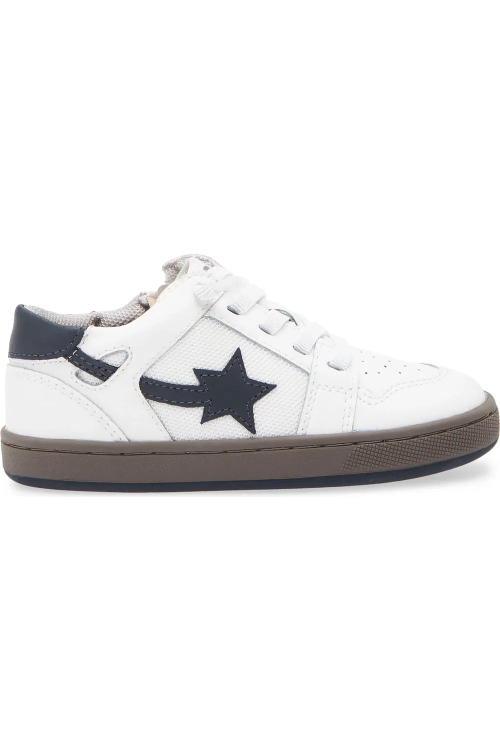 Кроссовки детские со звездой Star Runner OLD SOLES, Snow/Navy/Gris — фото 3