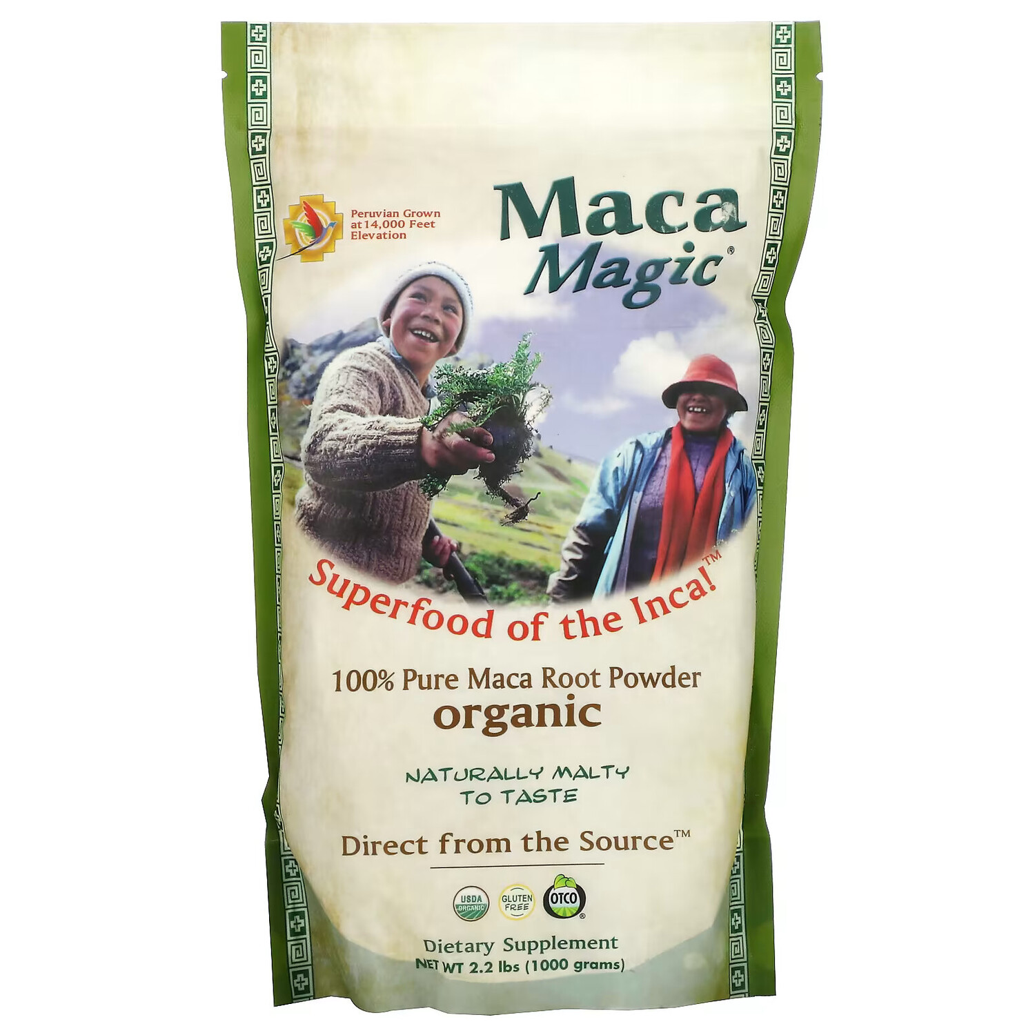 

Maca Magic, полностью чистый органический порошок из корня маки, 1000 г (2,2 фунта)