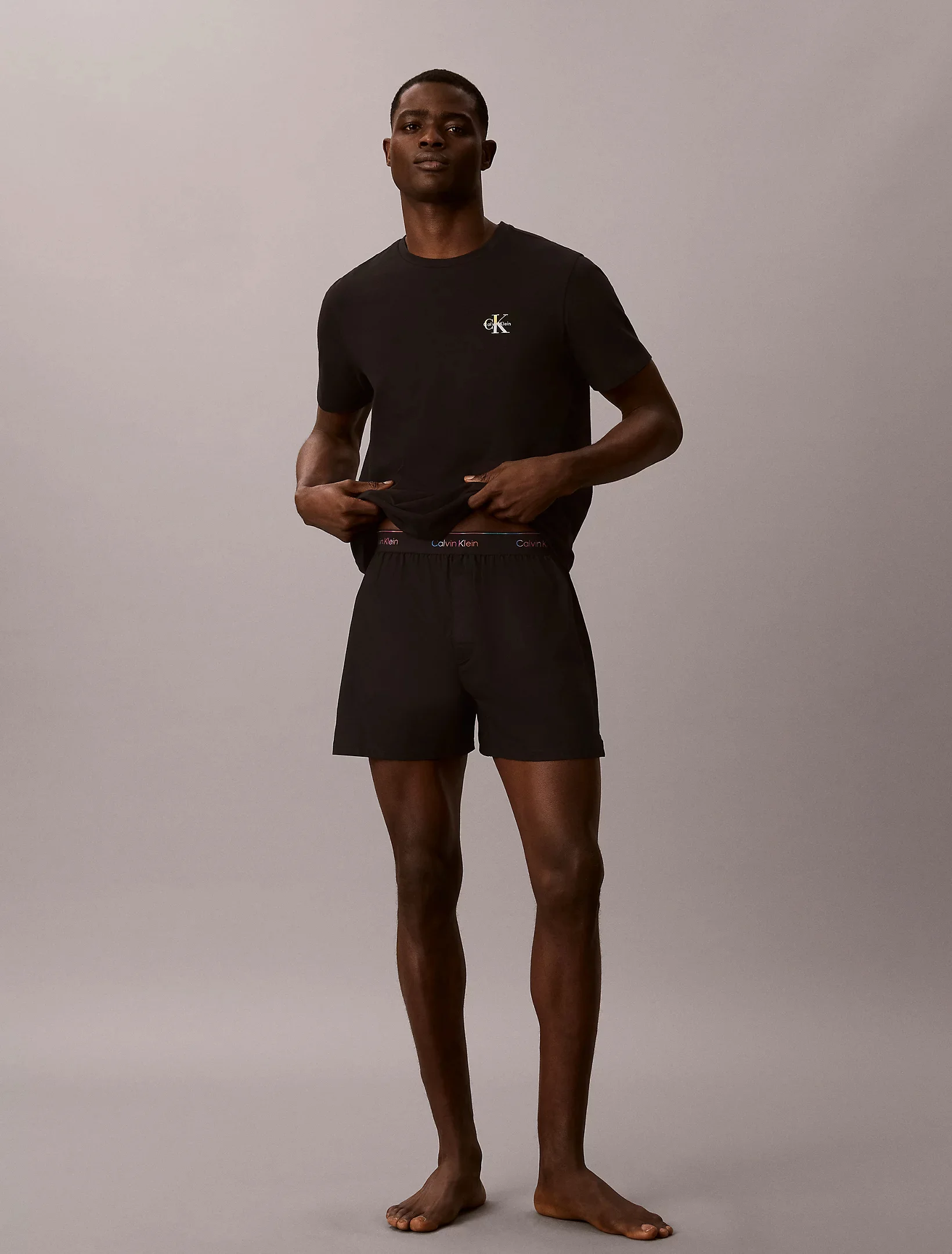 Футболка Calvin Klein Lounge Cotton Classics Pride, черный — фото 3