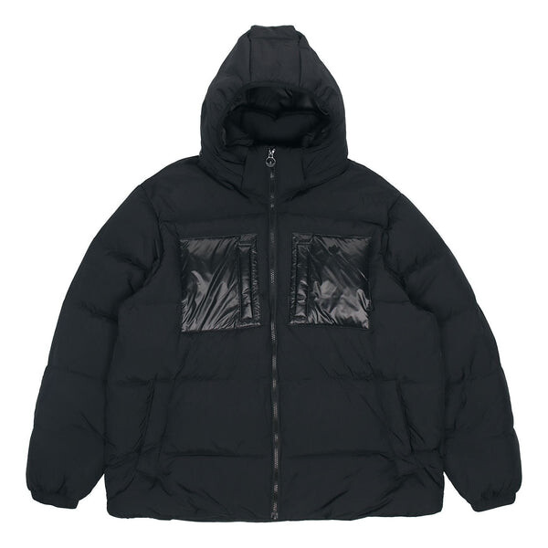

Пуховик adidas originals Solid Color hooded down Jacket Black, черный