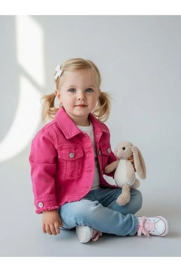 Джинсовая куртка для девочки Zekids