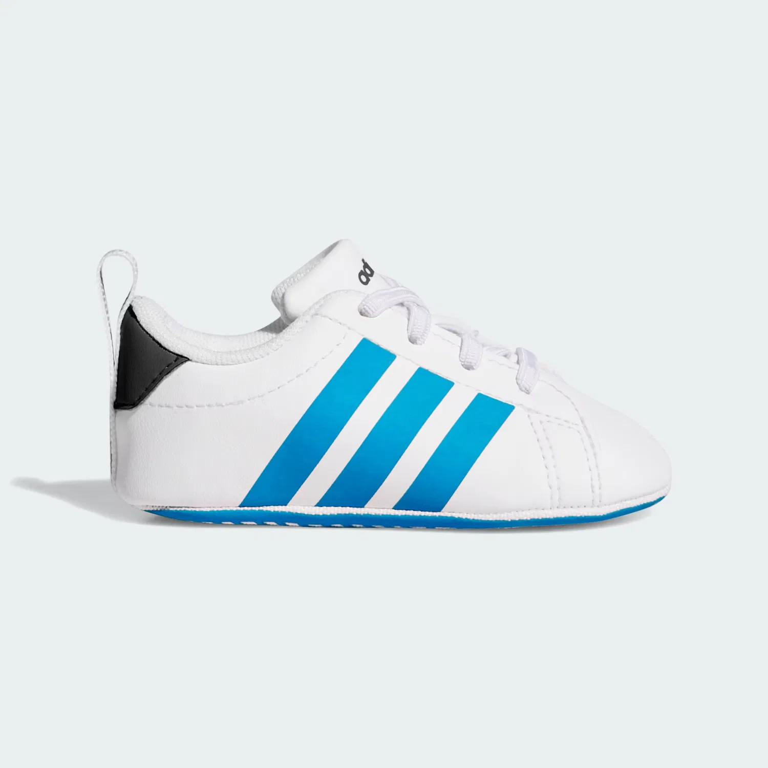 Детские пинетки с эластичными шнурками Grand Court Crib Adidas Sportswear, белый/синий/оникс