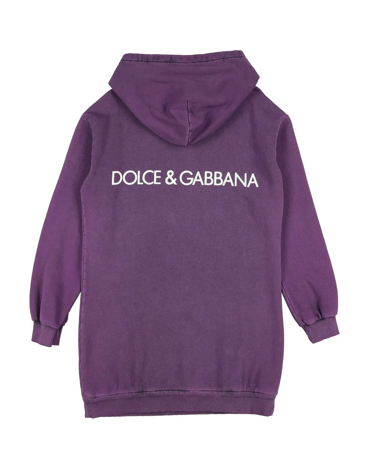 Детское платье для девочек с принтом Dolce&Gabbana, фиолетовый — фото 2