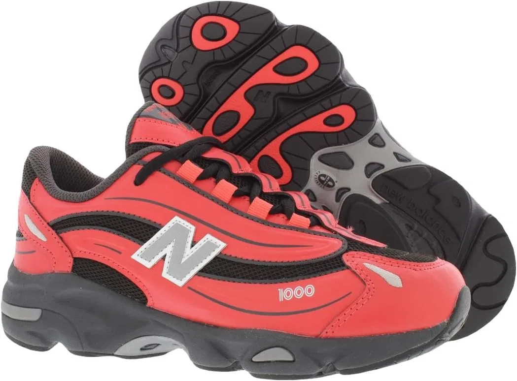 Детские кроссовки для девочек New Balance 1000 GS, Red/Black-Red — фото 4