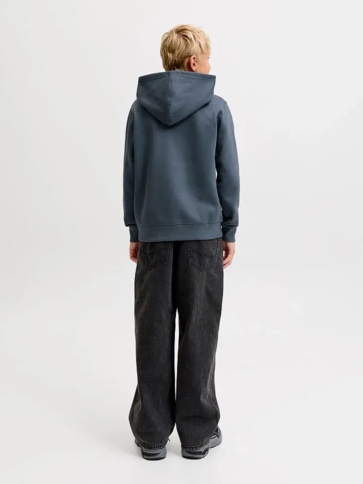 Худи с принтом Star Jack & Jones Junior, серо-синий — фото 2