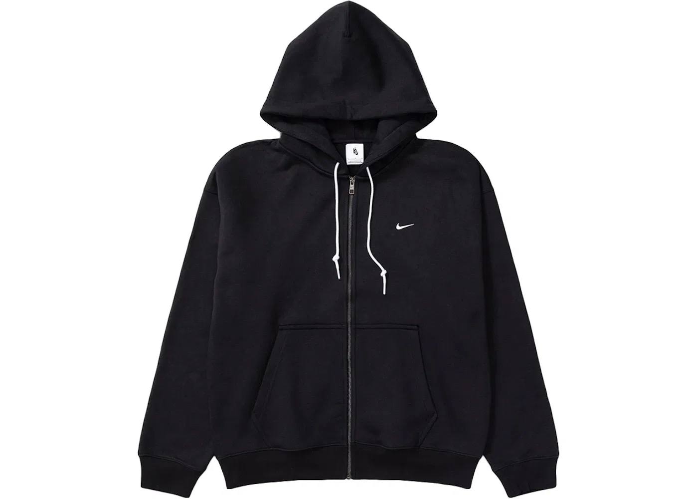 Мужская худи на молнии Nike Solo Swoosh, Black/White