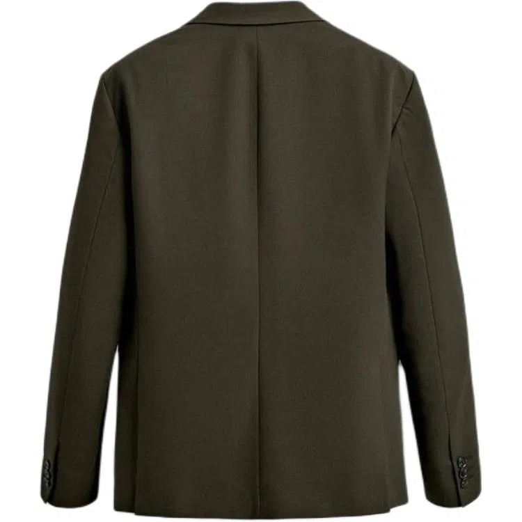 Мужской деловой костюм с лацканами Khaki ZARA, Хаки — фото 3