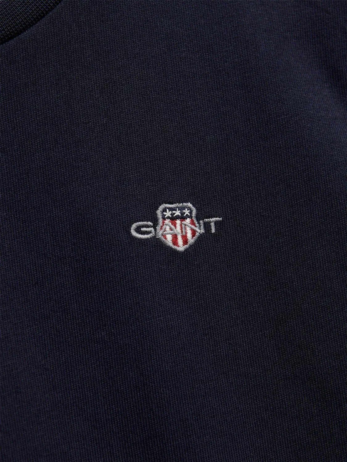 Футболка с вышивкой Gant, синяя — фото 2