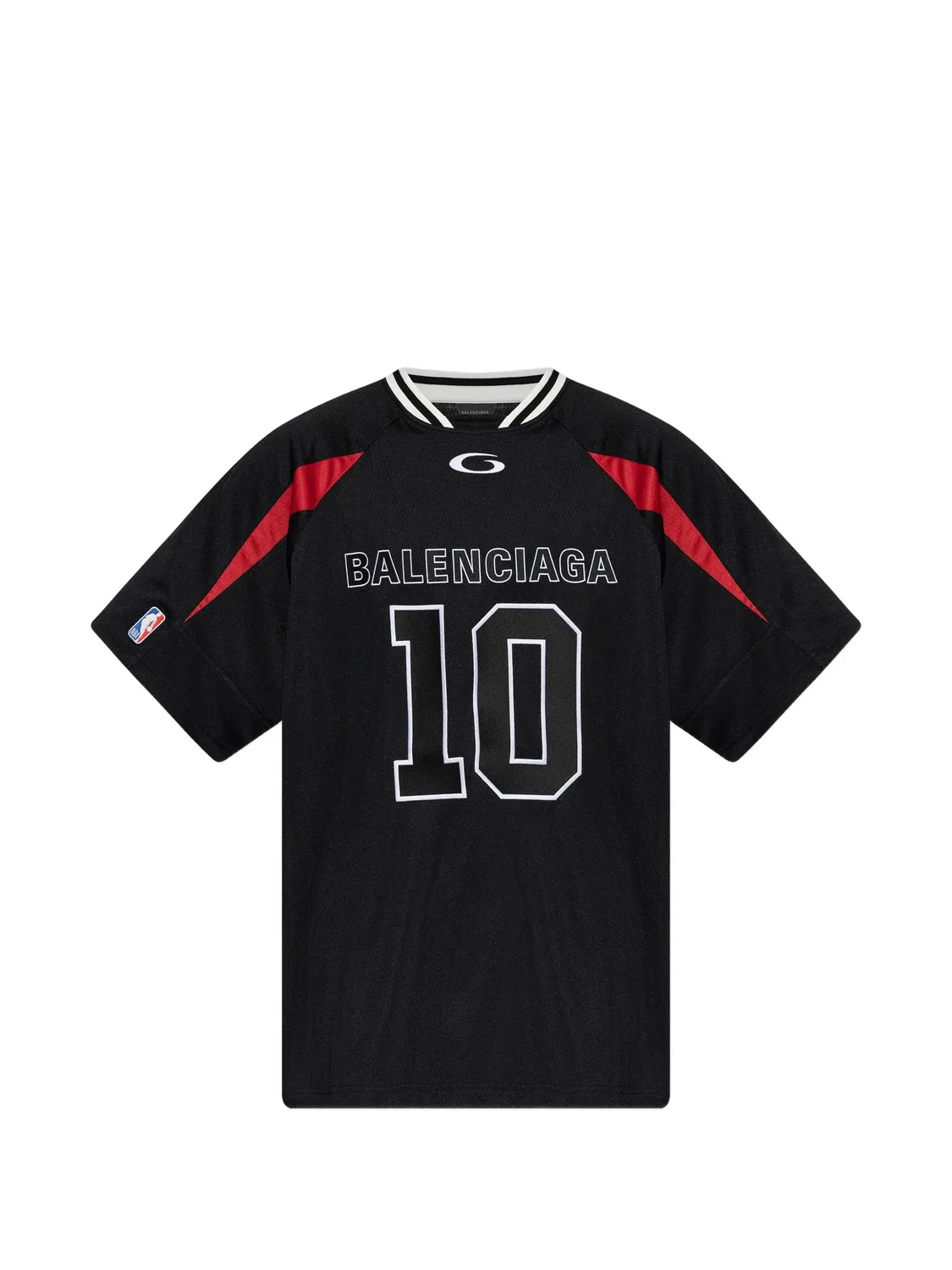 Футболка оверсайз из коллаборации с NBA Balenciaga, черный