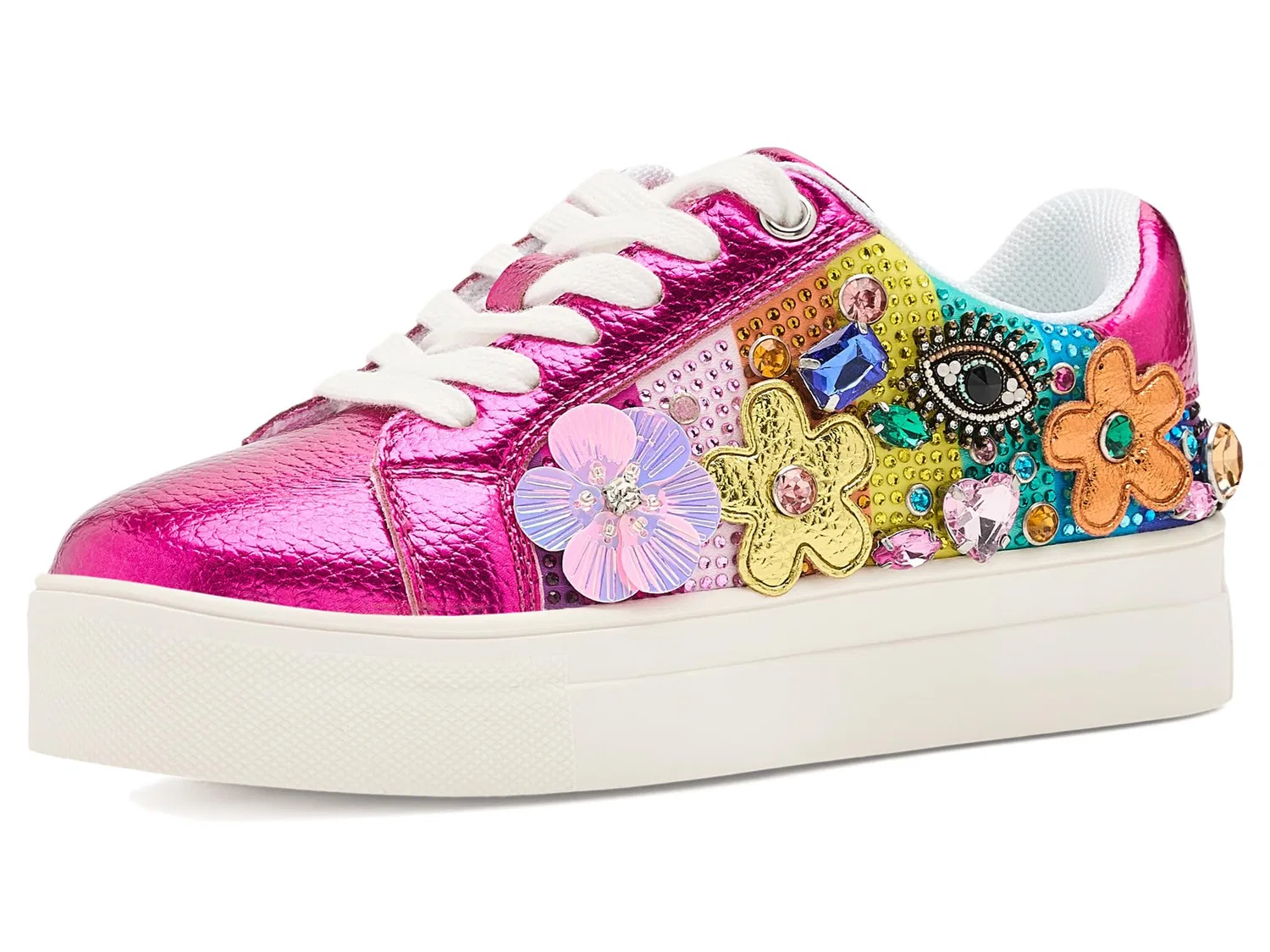 Кроссовки Mini Laney Tutti Frutti (для маленьких и больших детей) Kurt Geiger London Kids, Fuchsia Multi