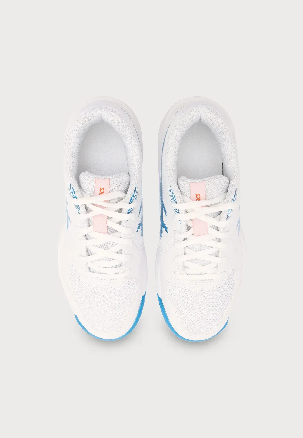 Кроссовки Gel Dedicate унисекс - теннисные кроссовки для разных типов кортов Asics, White/Directoire Blue — фото 4