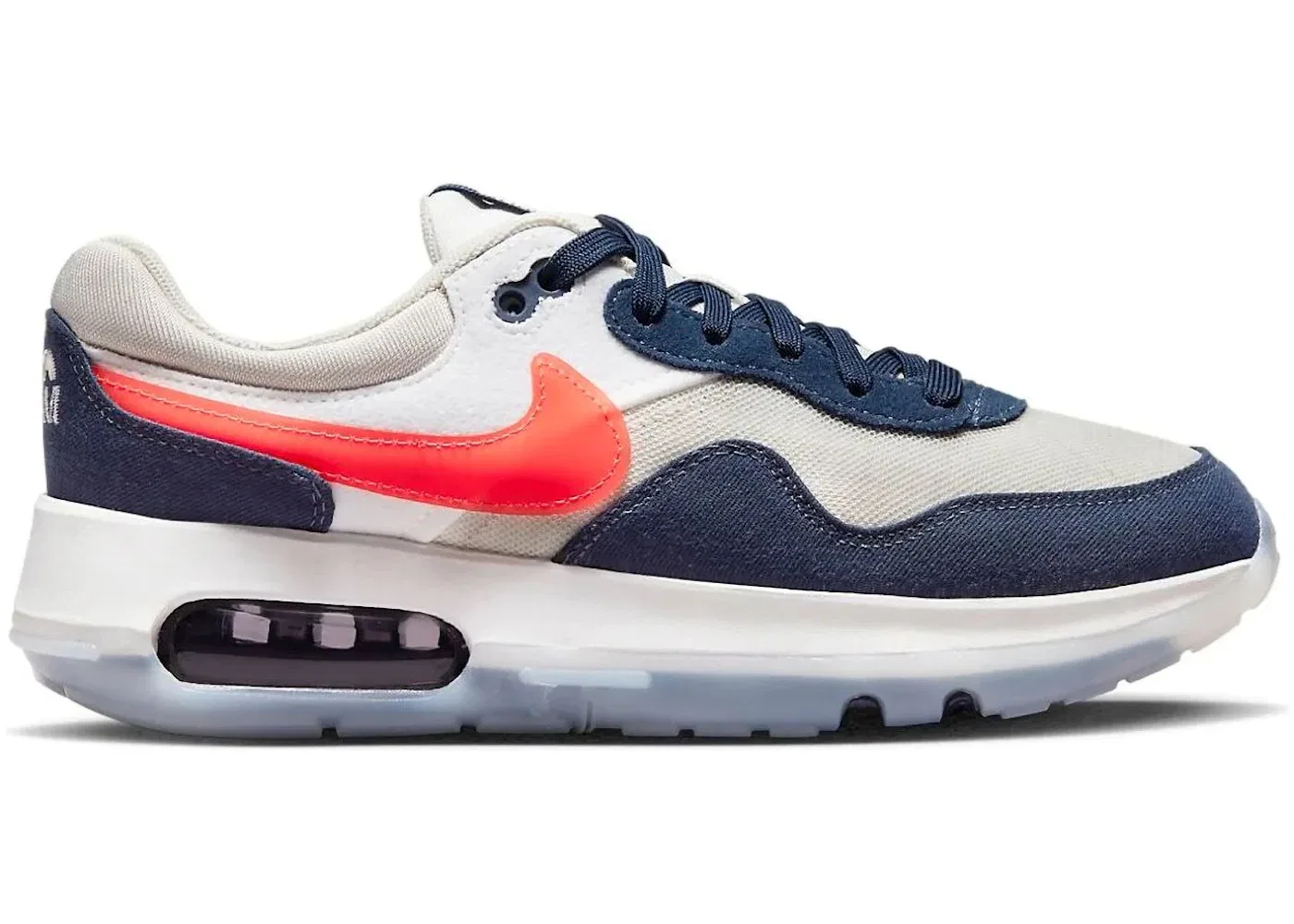 Детские кроссовки Lifestyle Nike Air Max Motif Nike, Light Bone/Midnight Navy/Summit White/Bright Crimson