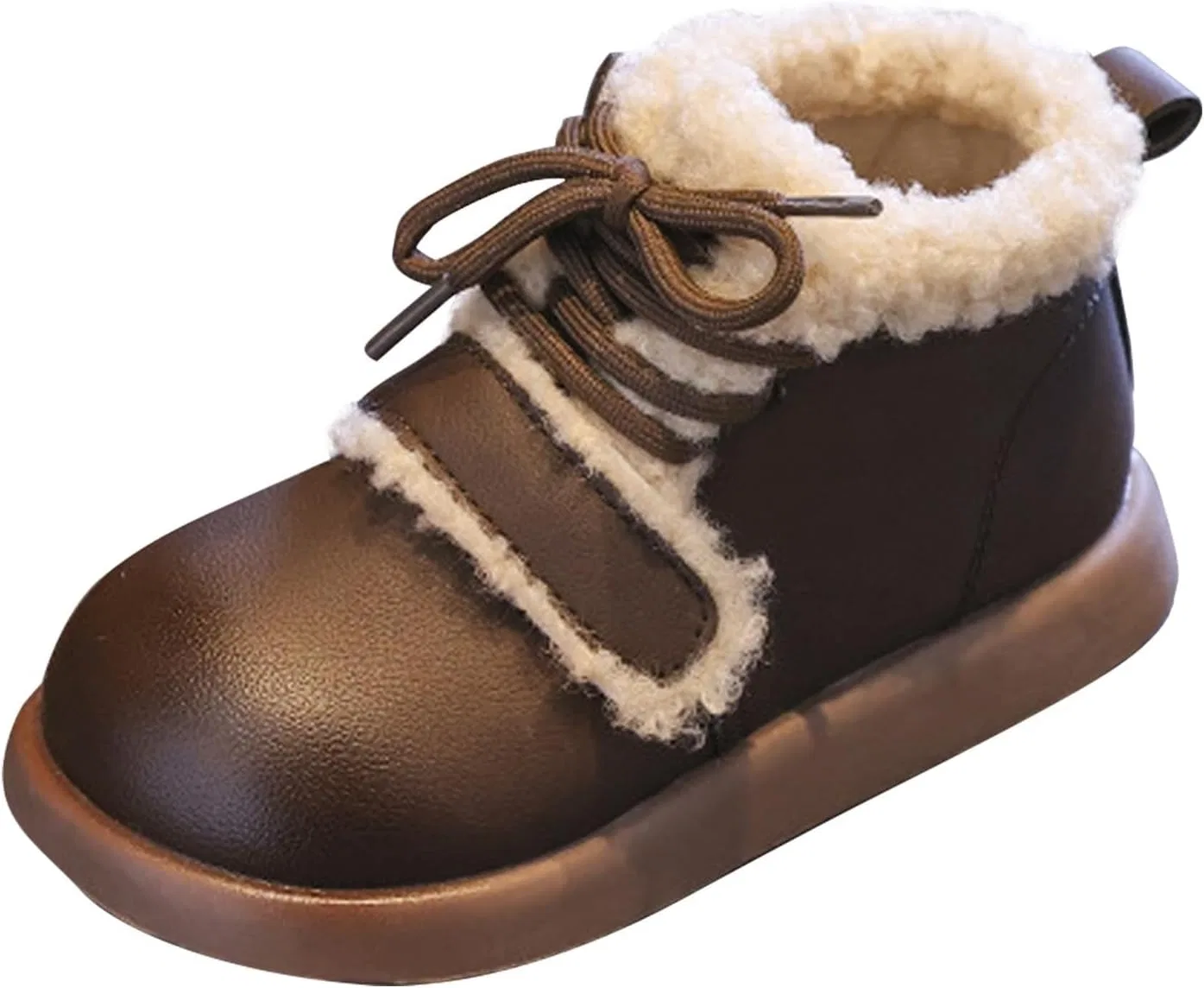 Детские зимние сапоги для девочек с блестками, Brown