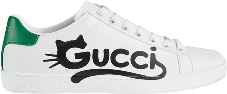 Кроссовки Gucci Wmns Ace Kitten Logo, белый - фото