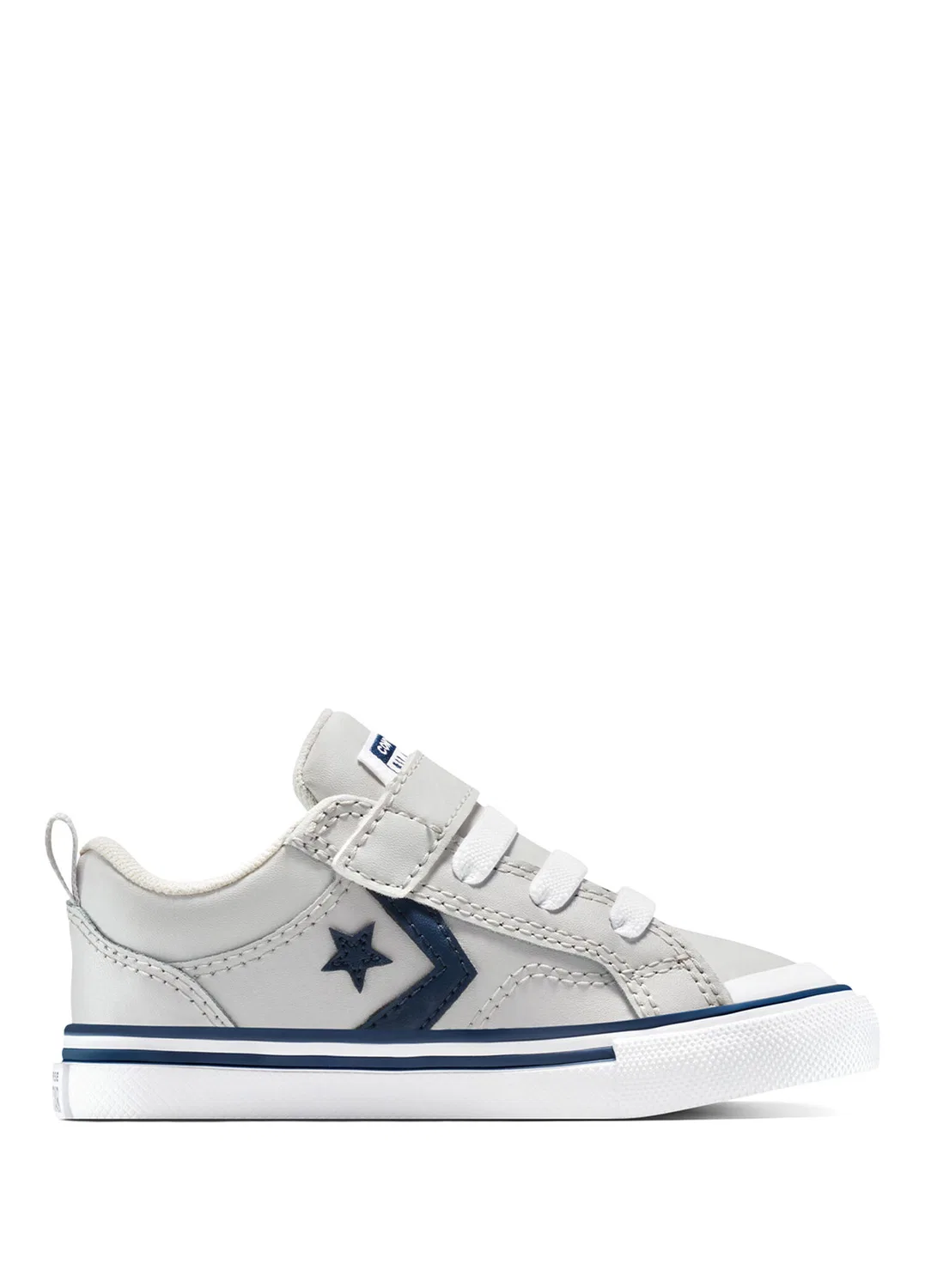 Кроссовки детские Converse Pro Blaze Strap Leather Easy On Gri, серый