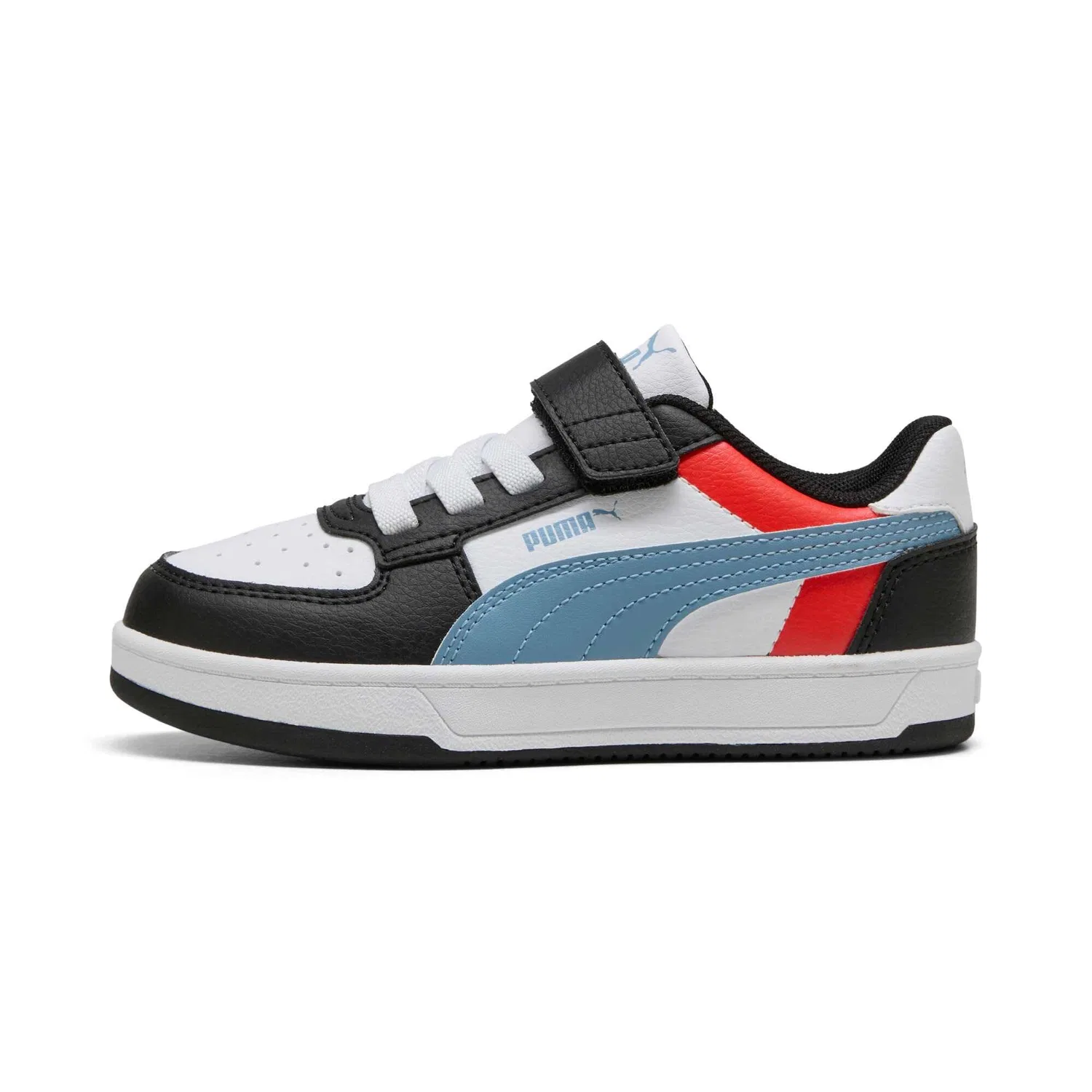Детские кроссовки для мальчиков Caven Velcro Pre-school PUMA, Block White Cool Blue Black
