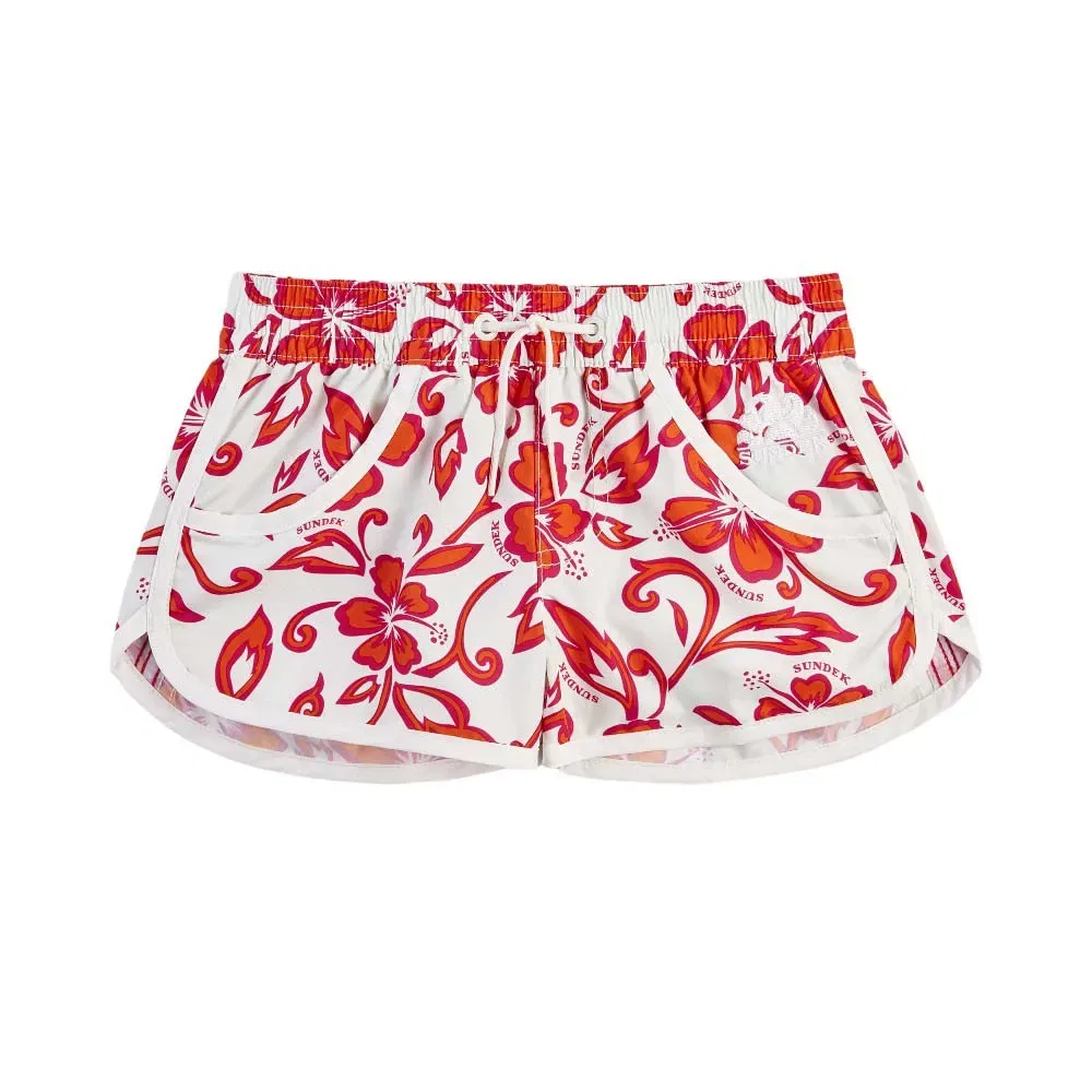 Плавки с принтом Hibiscus Sundek, белый
