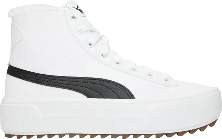 

Кроссовки Puma Wmns Kaia Mid Fur - White Black, белый