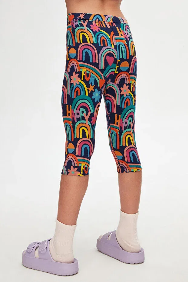 Детские шорты для девочек с принтом Brave & happy girl Lovetti, Patterned — фото 3