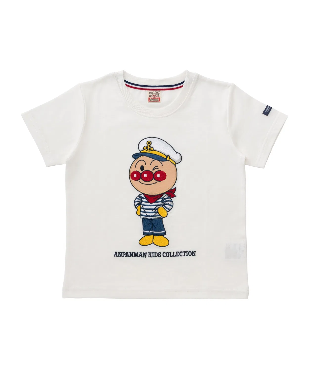 ANPANMAN KIDS COLLECTION Детская футболка с длинным рукавомAnpanman Marine Embroidery, Navy — фото 3