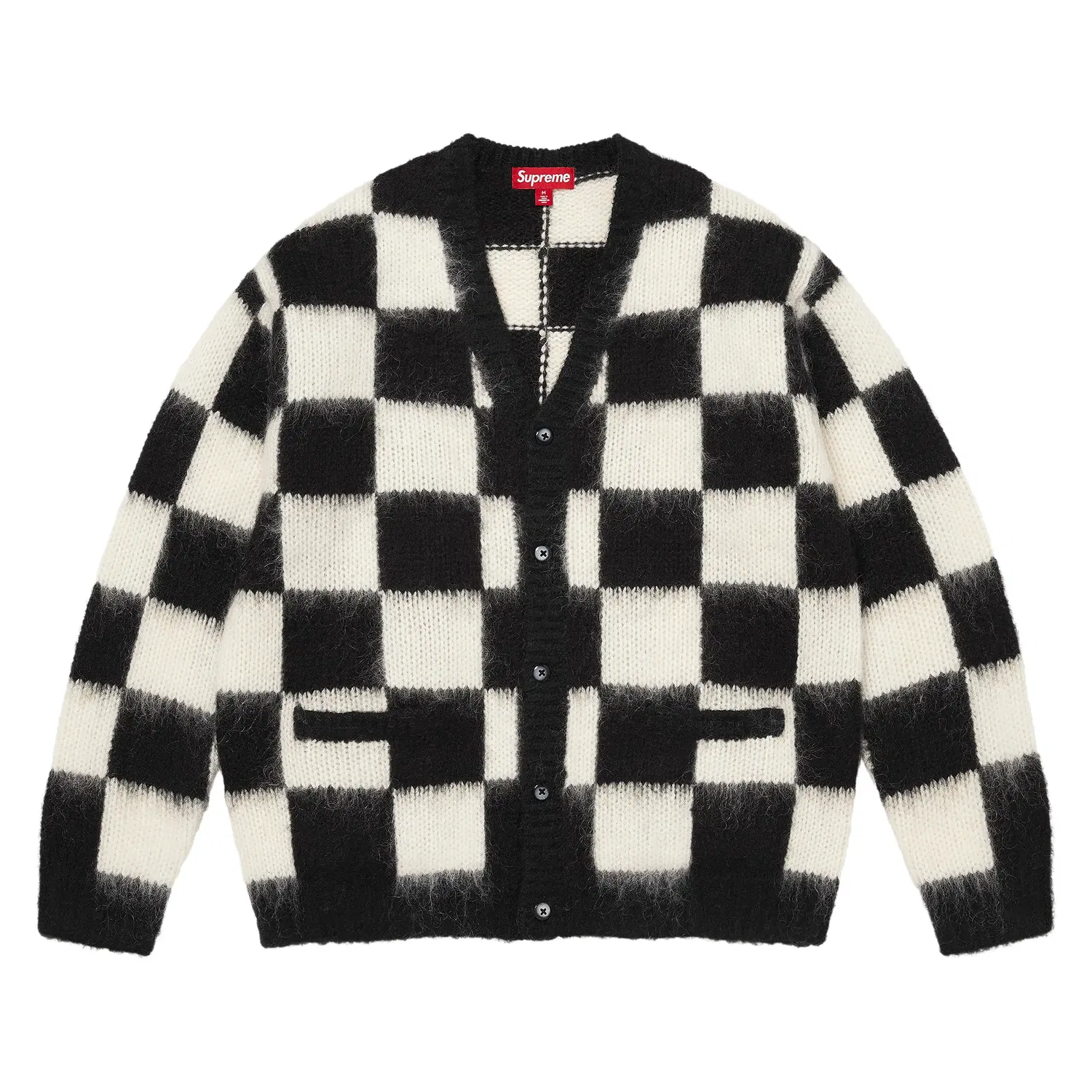 Кардиган Supreme в клетку, черный