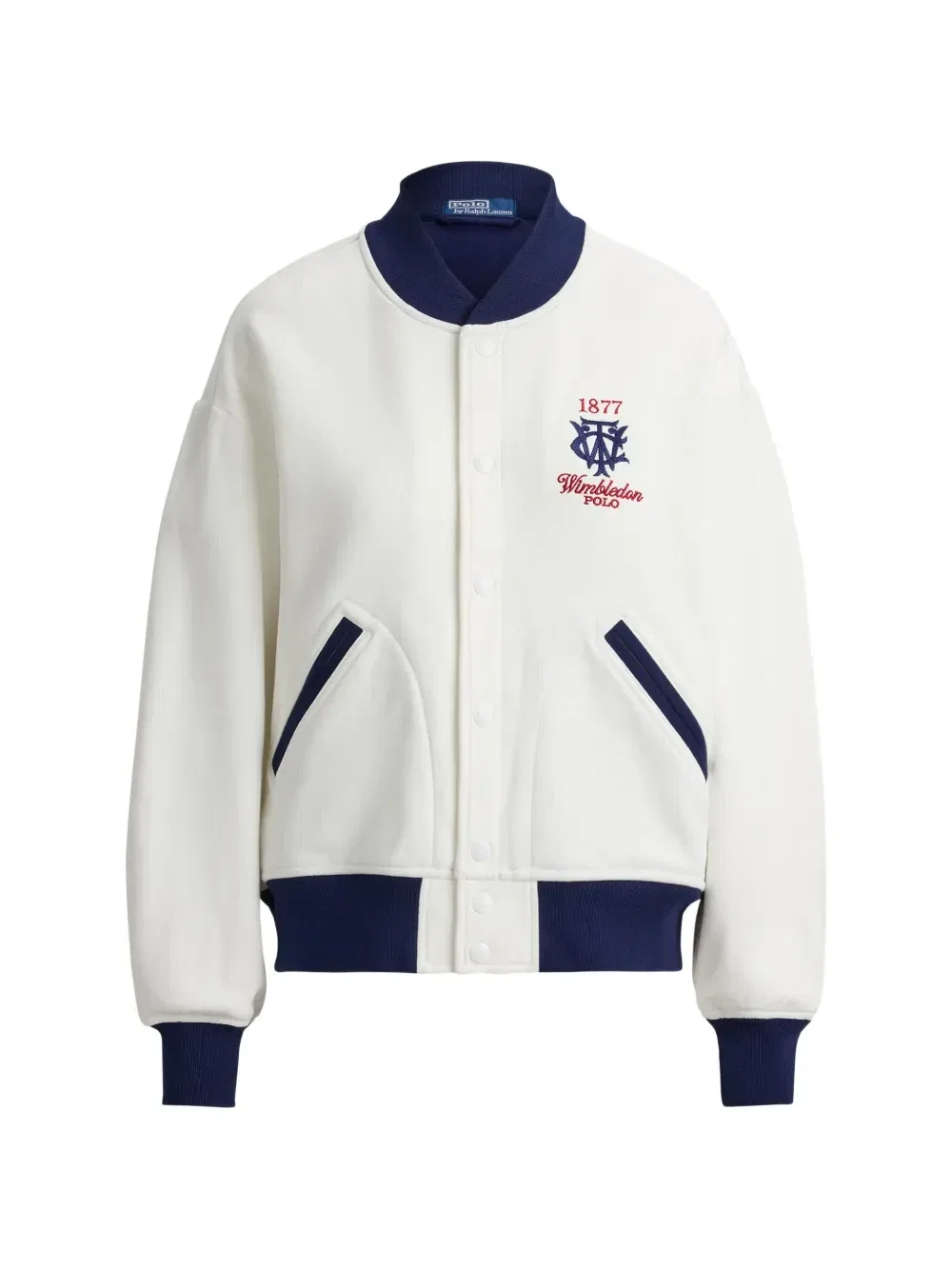 Бомбер с вышитым логотипом Polo Ralph Lauren, бежевый