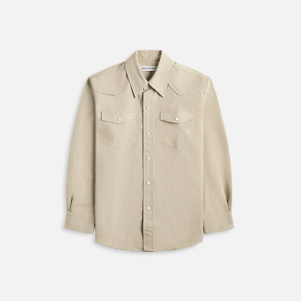 

Рубашка Our Legacy Frontier Shirt Lucid Pistachio Rural Wool, бежевый
