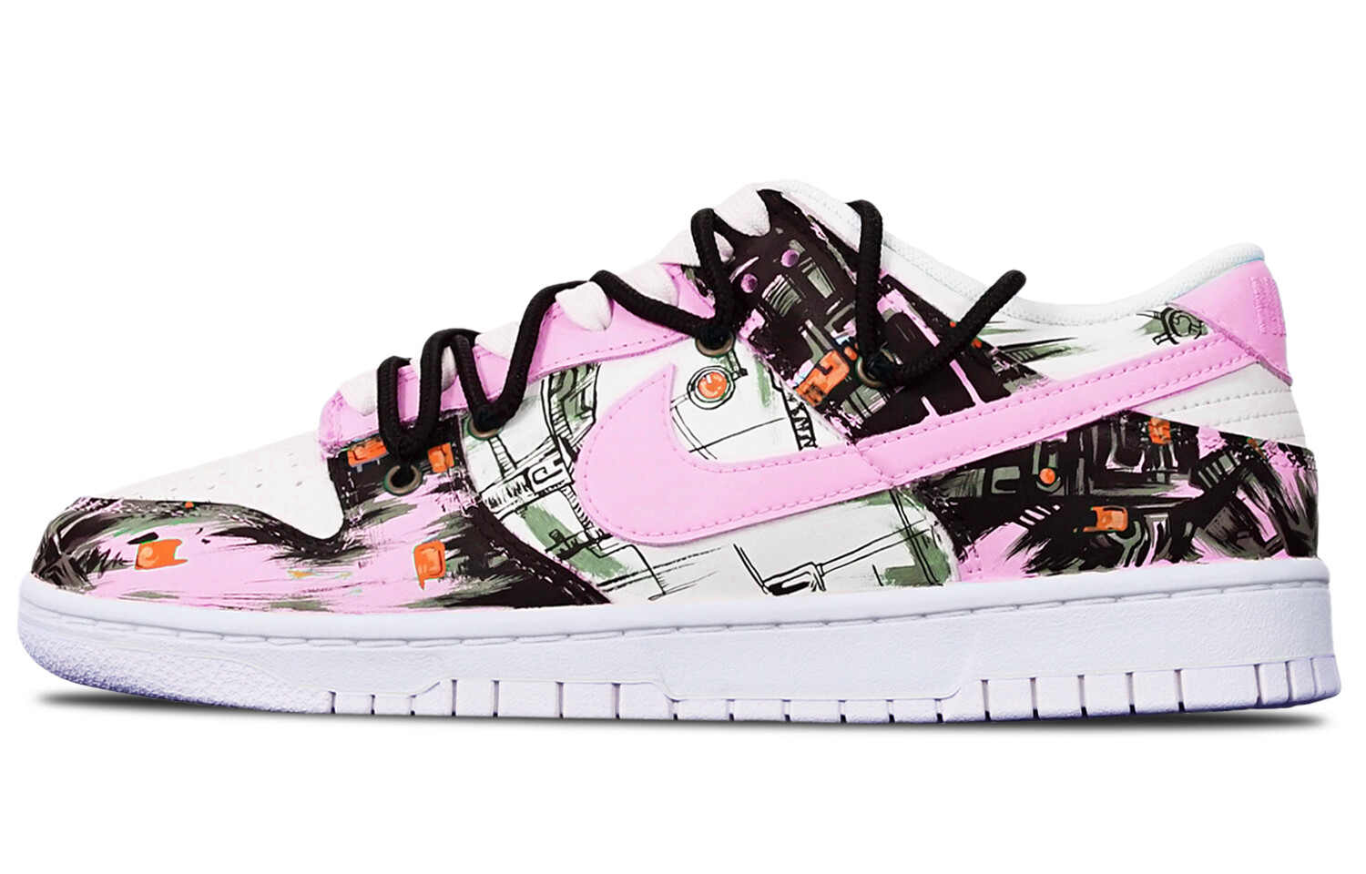 

Кроссовки для скейтбординга Dunk женские с низким верхом розовые/белые Nike, Розовый, Кроссовки для скейтбординга Dunk женские с низким верхом розовые/белые Nike