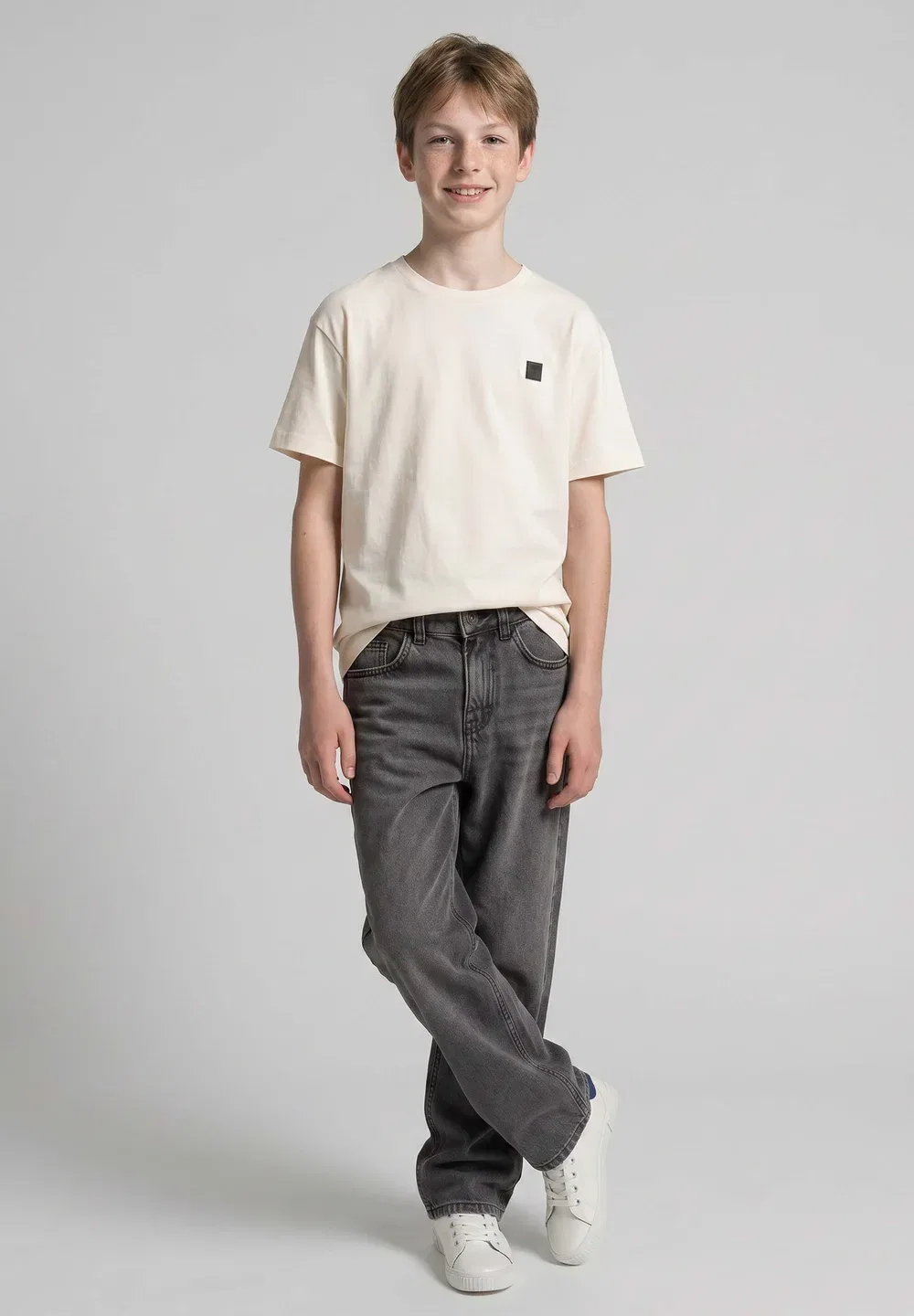 Свободный крой - джинсы свободного кроя Tom Tailor, Used Mid Stone Grey Denim