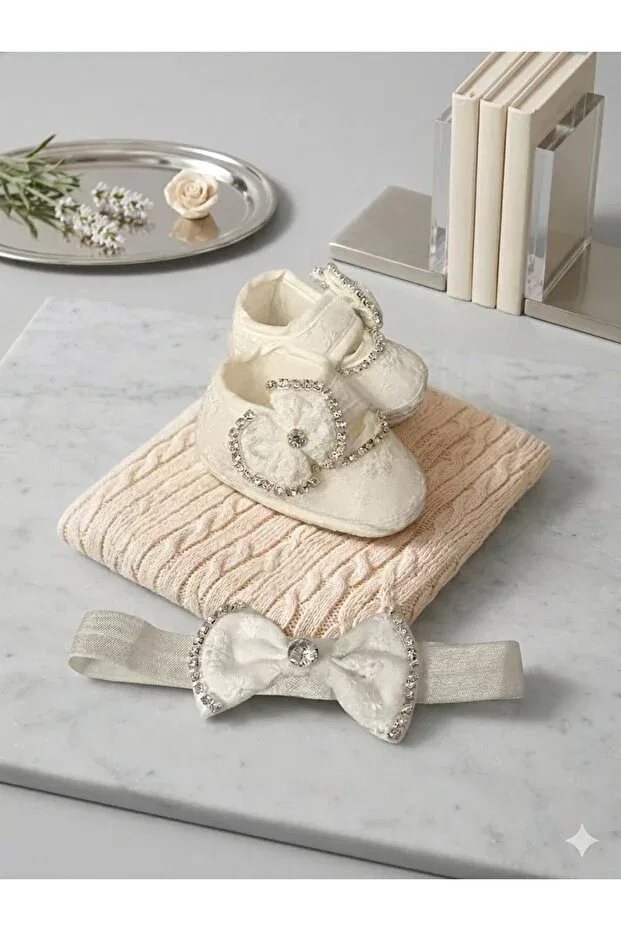Детские тапочки-носки для девочек хлопковые Roseberry, White — фото 3