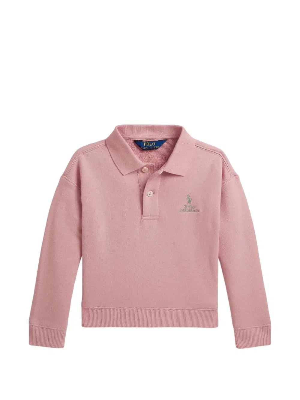 Толстовка с вышитым логотипом и ворником поло Polo Ralph Lauren Kids, розовый