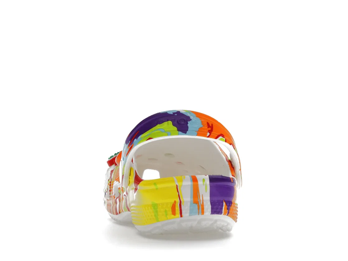 Детские клоги Classic Clog Trix Crocs, White Multi — фото 4