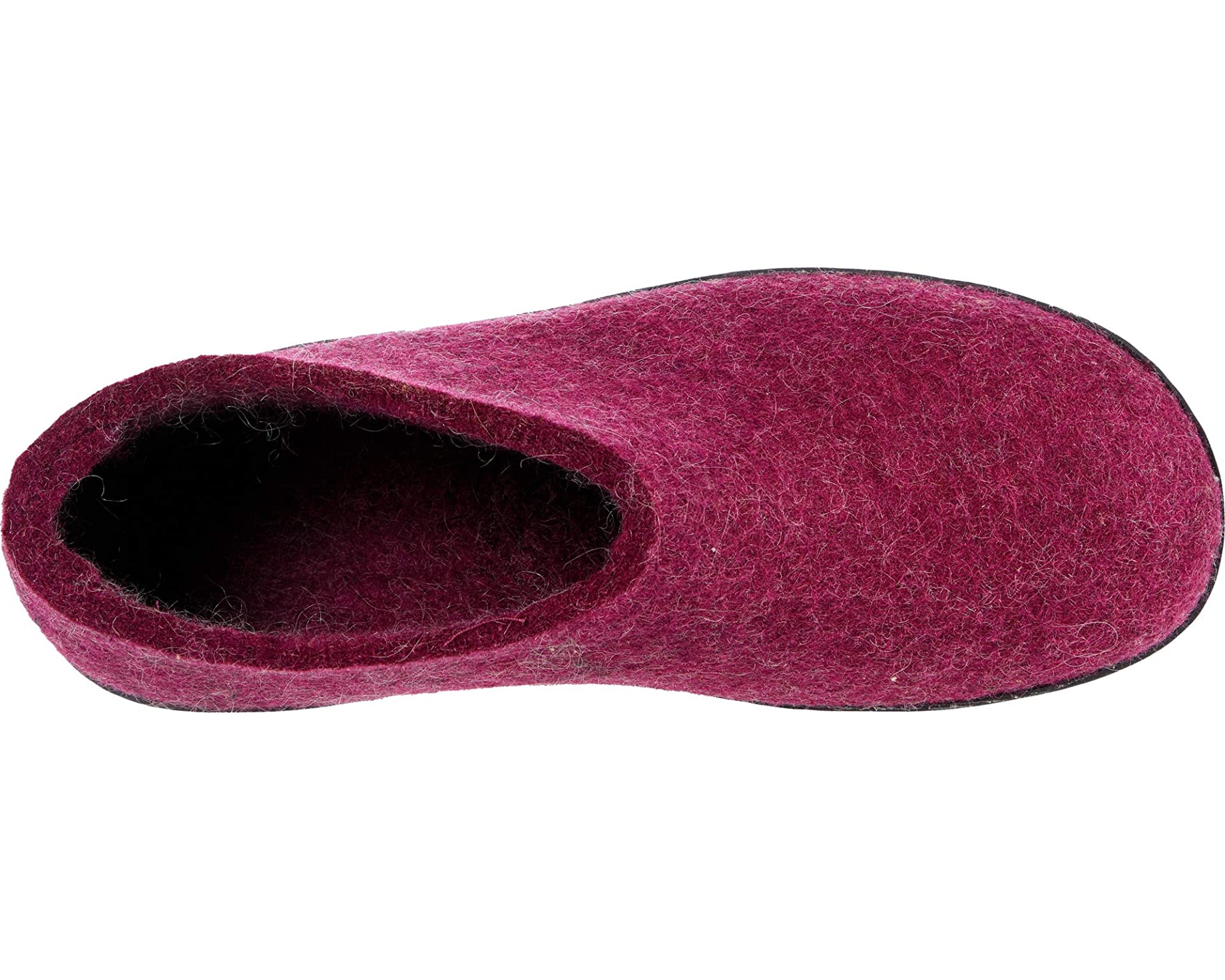 Слипперы Wool Shoe Rubber Outsole Glerups, клюква - фото