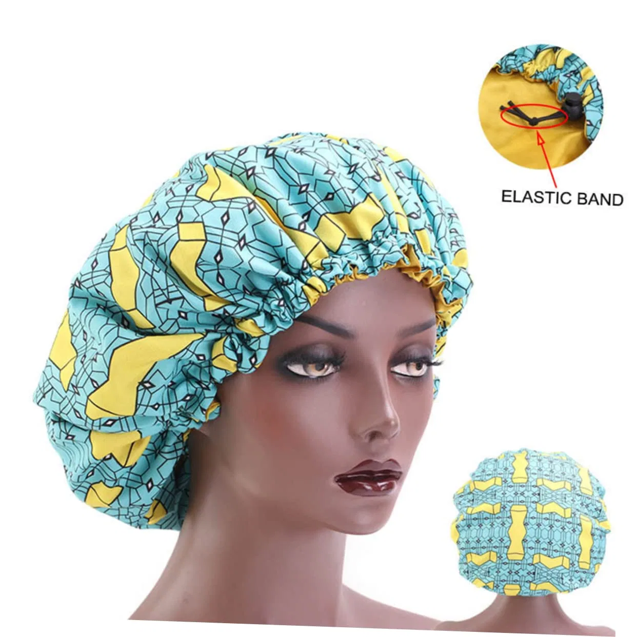 Шапочка для душа, DEARMAMY, 3 шт, 33x33x0.1 см, Lightblue — фото 2