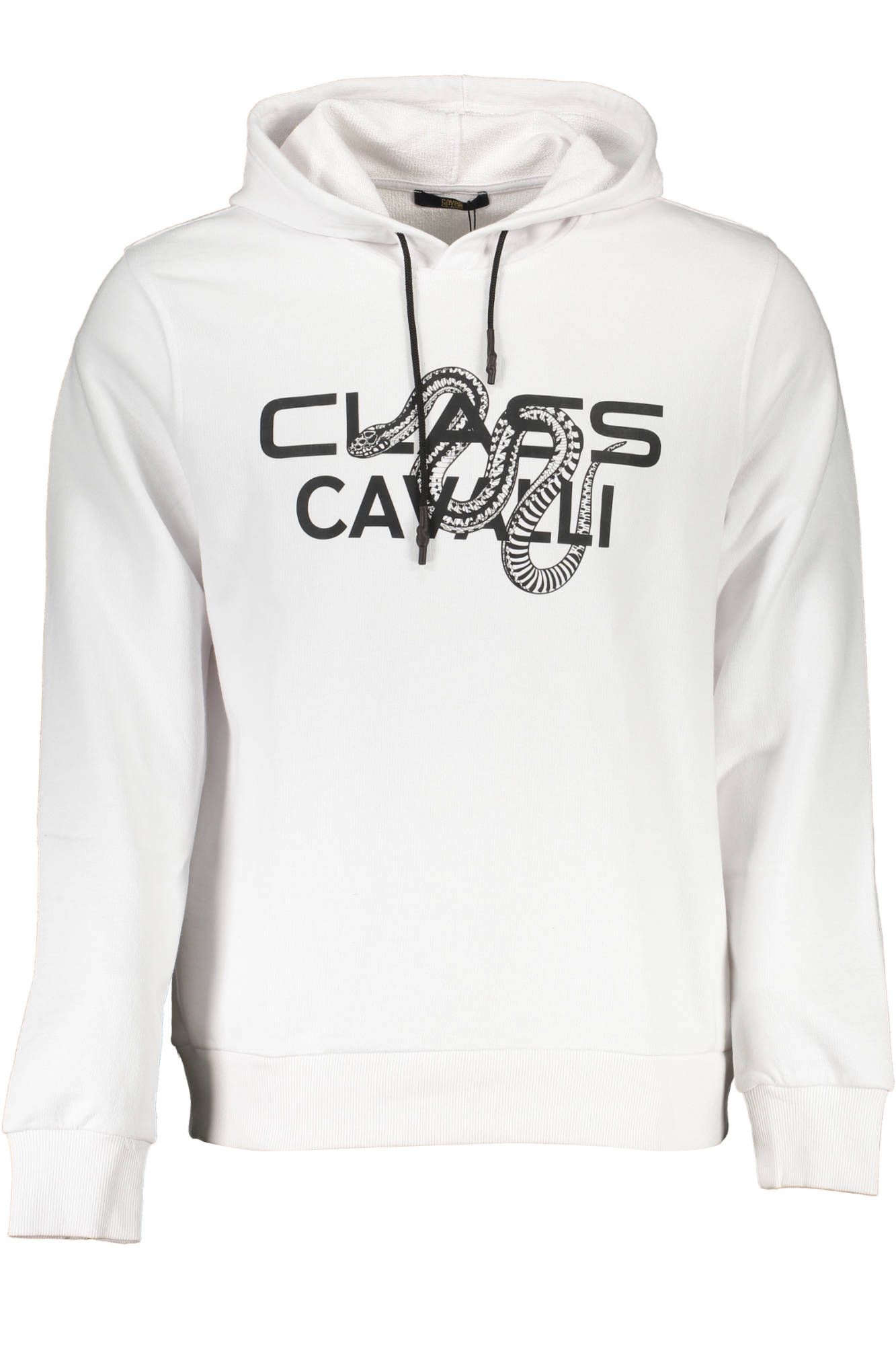 

Белый хлопковый мужской свитер cavalli CLASS