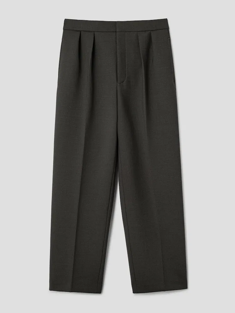 Чиносы, шерстяные, Le Pantalon Citta JACQUEMUS, Dark Khaki