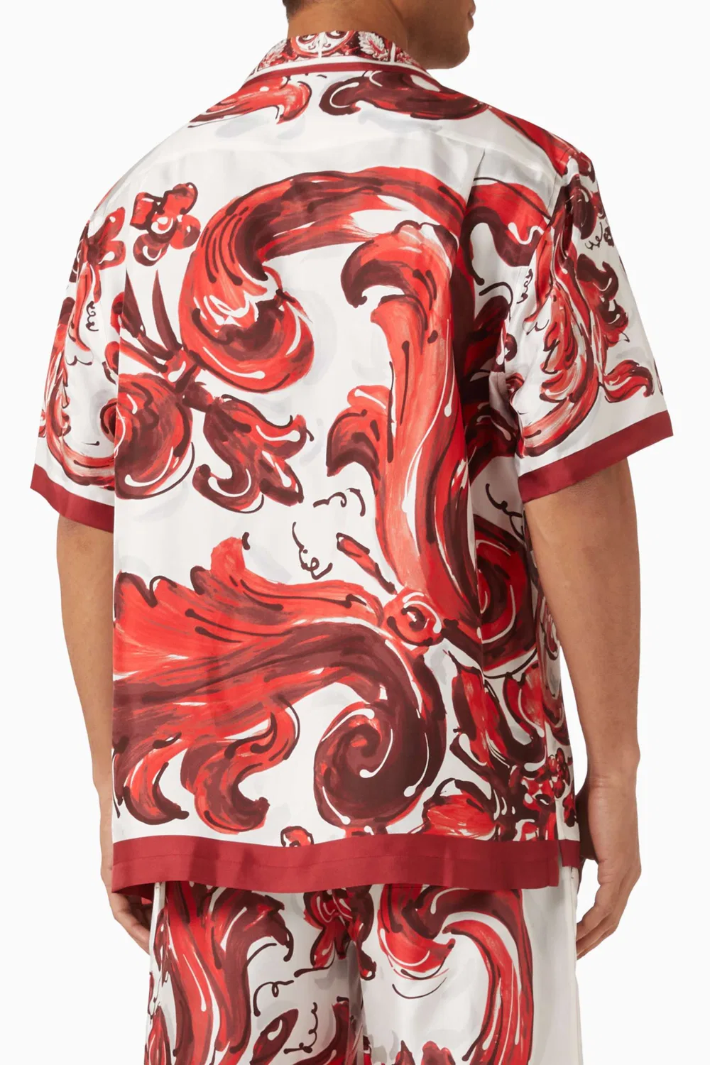 Рубашка с принтом Majolica Hawaii Dolce & Gabbana — фото 3