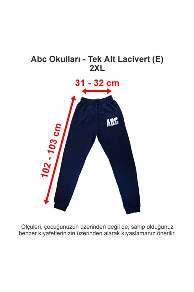 Детские спортивные штаны для девочек с эластичным манжетом Abctextil, Navy Blue