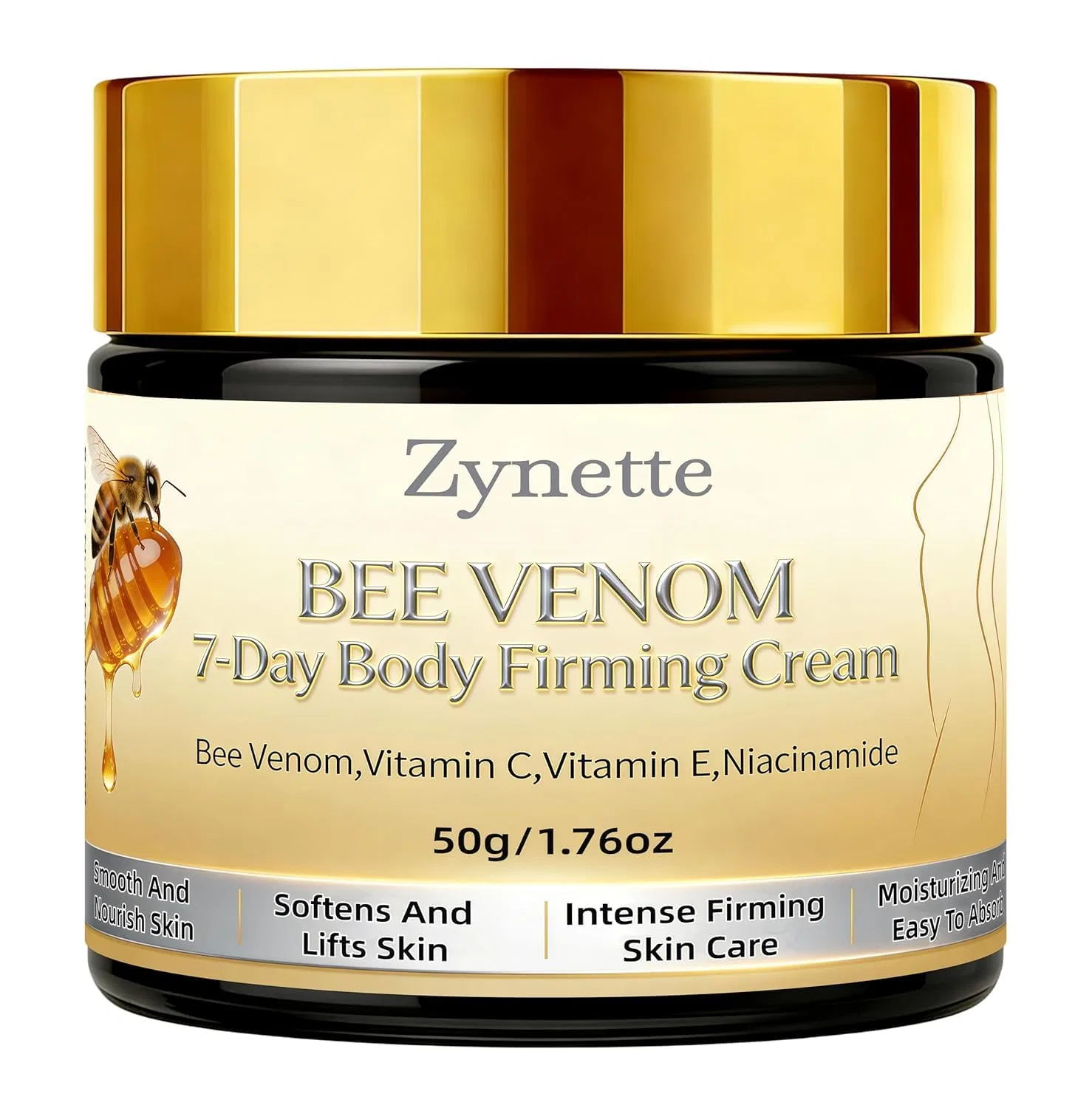 Крем для тела с ядом пчелы, Zynette, 50 г, Gold Schwarz