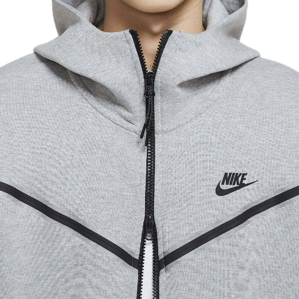 Мужское худи с капюшоном Nike Tech Fleece Hoodie, Цвет Grau — фото 3
