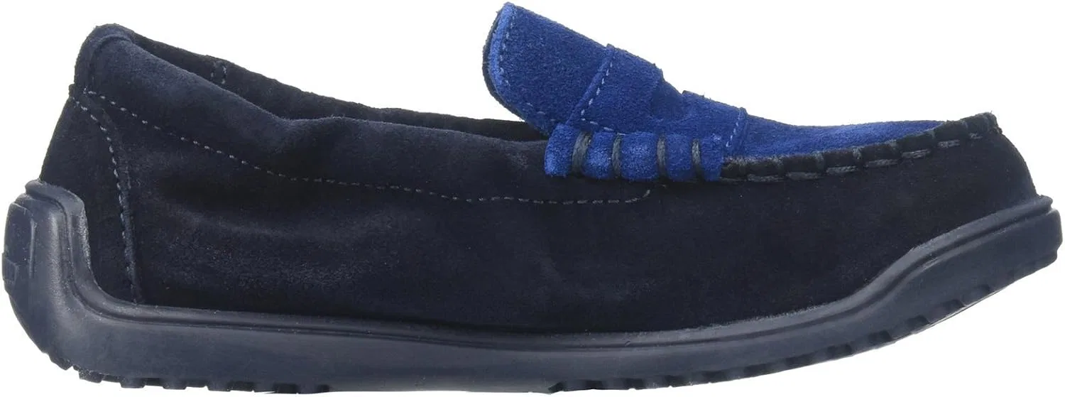 Детские туфли-лоферы для мальчиков Naturino 4114 B-K, Blue/Azzurro — фото 2