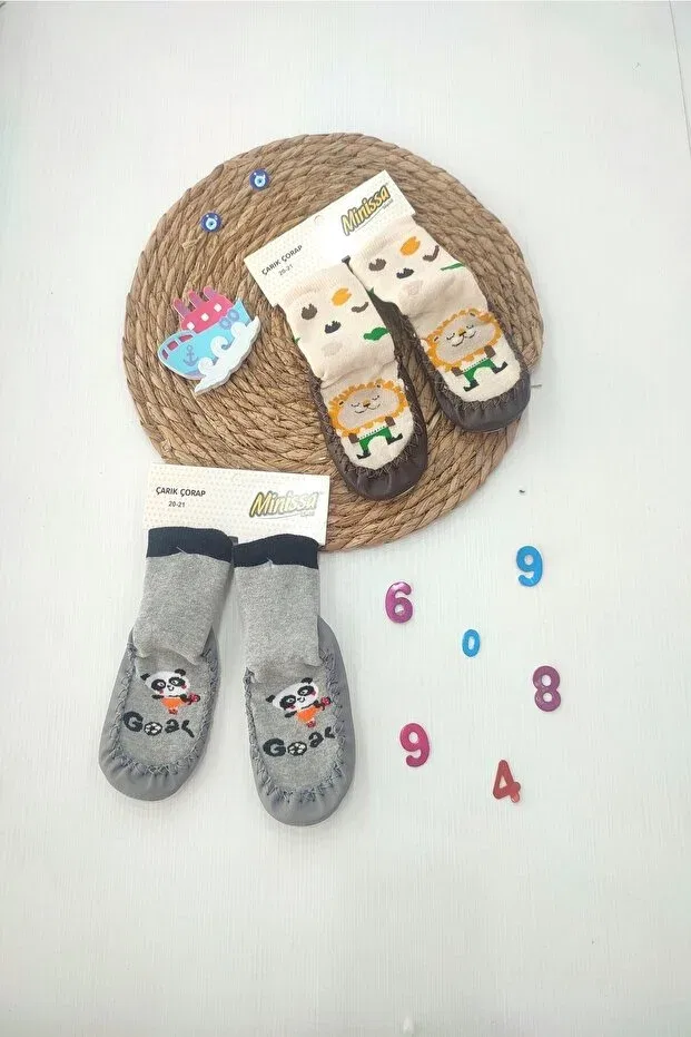 Детские носки хлопковые Minissa baby 2 pieces sandal socks Dubi Baby, Multicolor