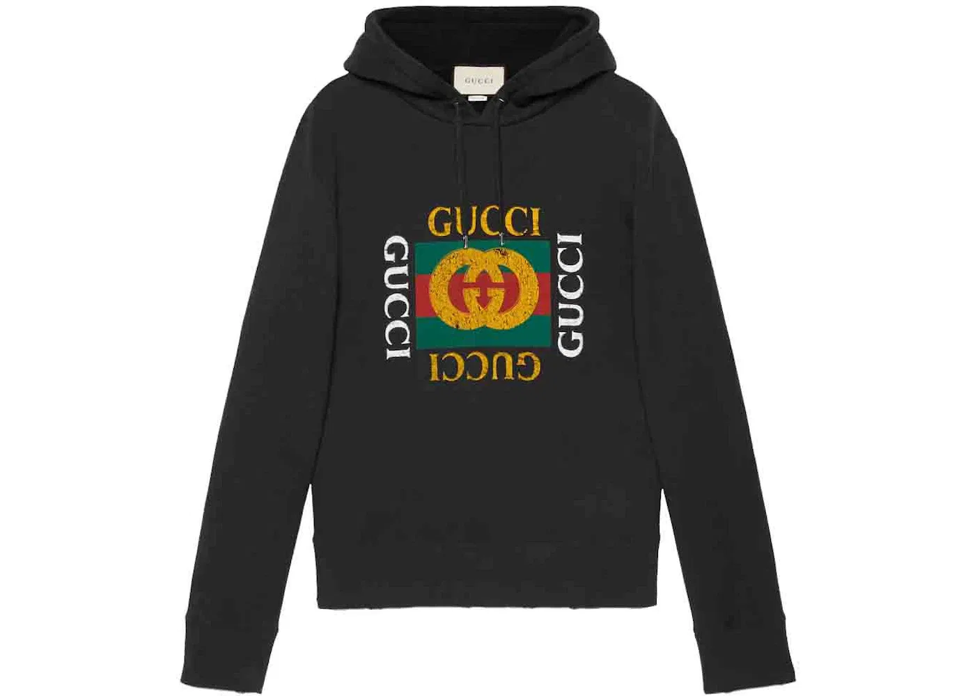 Мужской свитшот оверсайз с принтом Sweatshirt with Gucci Logo Gucci, Black