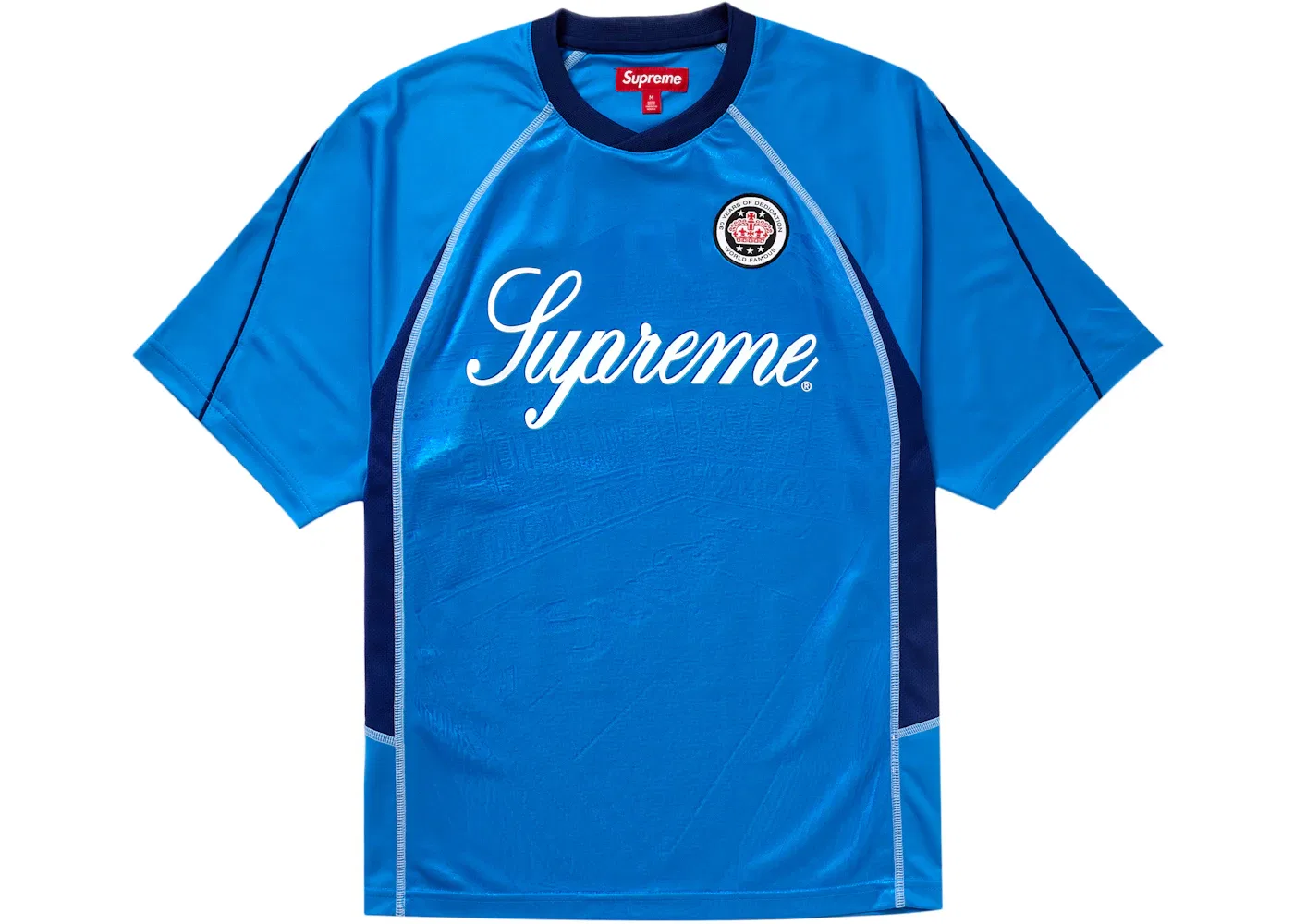 Мужская футбольная футболка Supreme, Blue