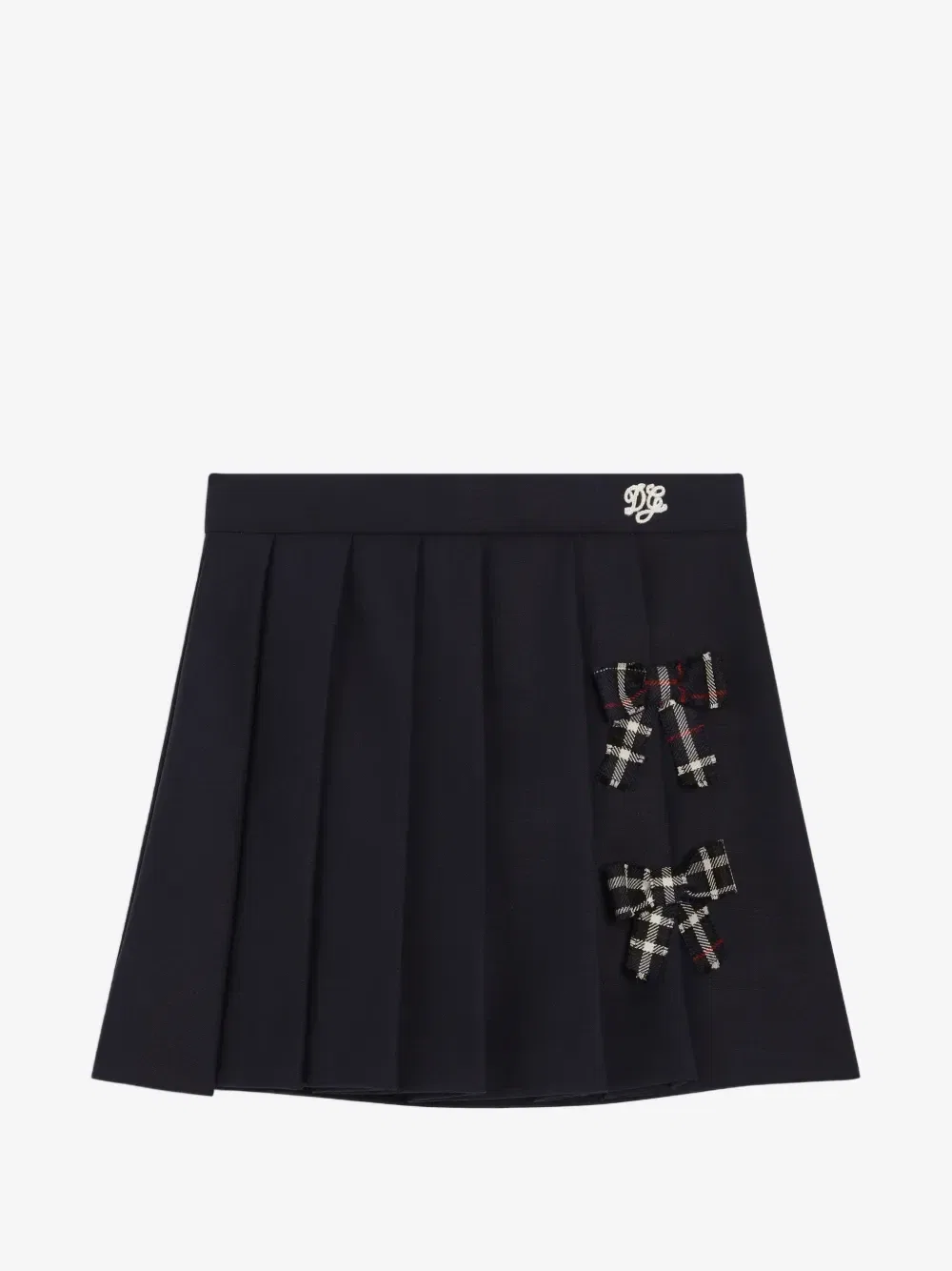Шерстяная юбка Dolce & Gabbana Kids, синий