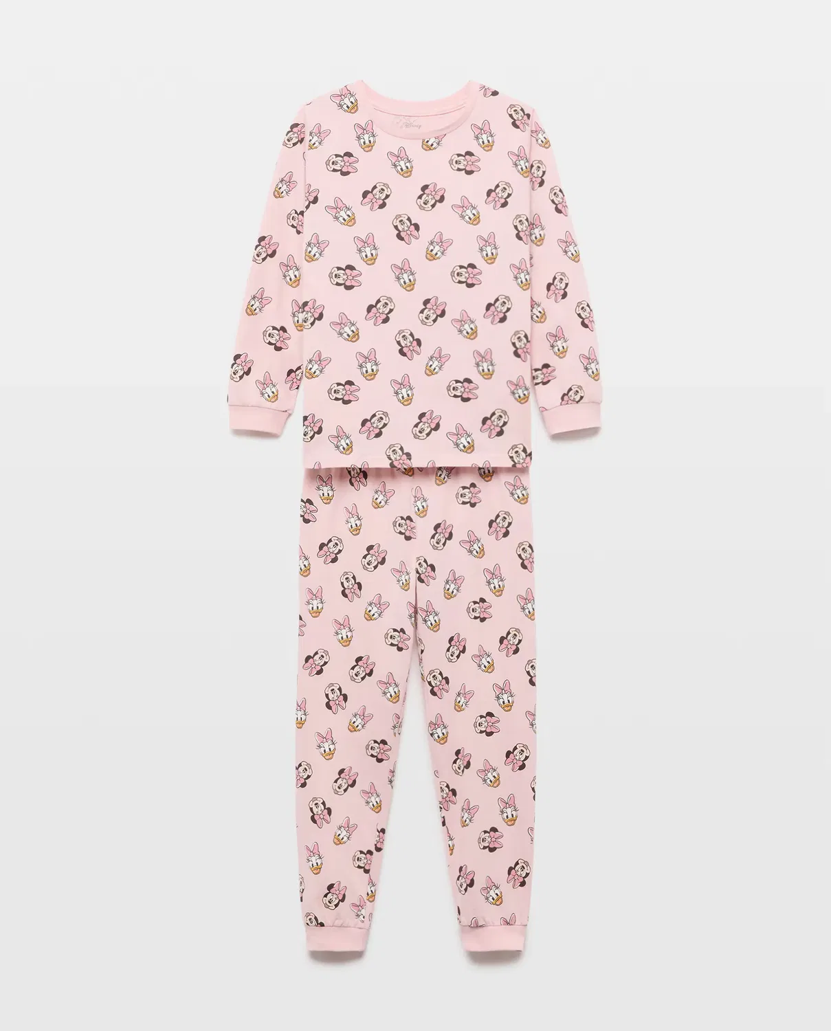 Детская пижама с принтом Minnie & Deisy Cotton Juice, Розовый — фото 4