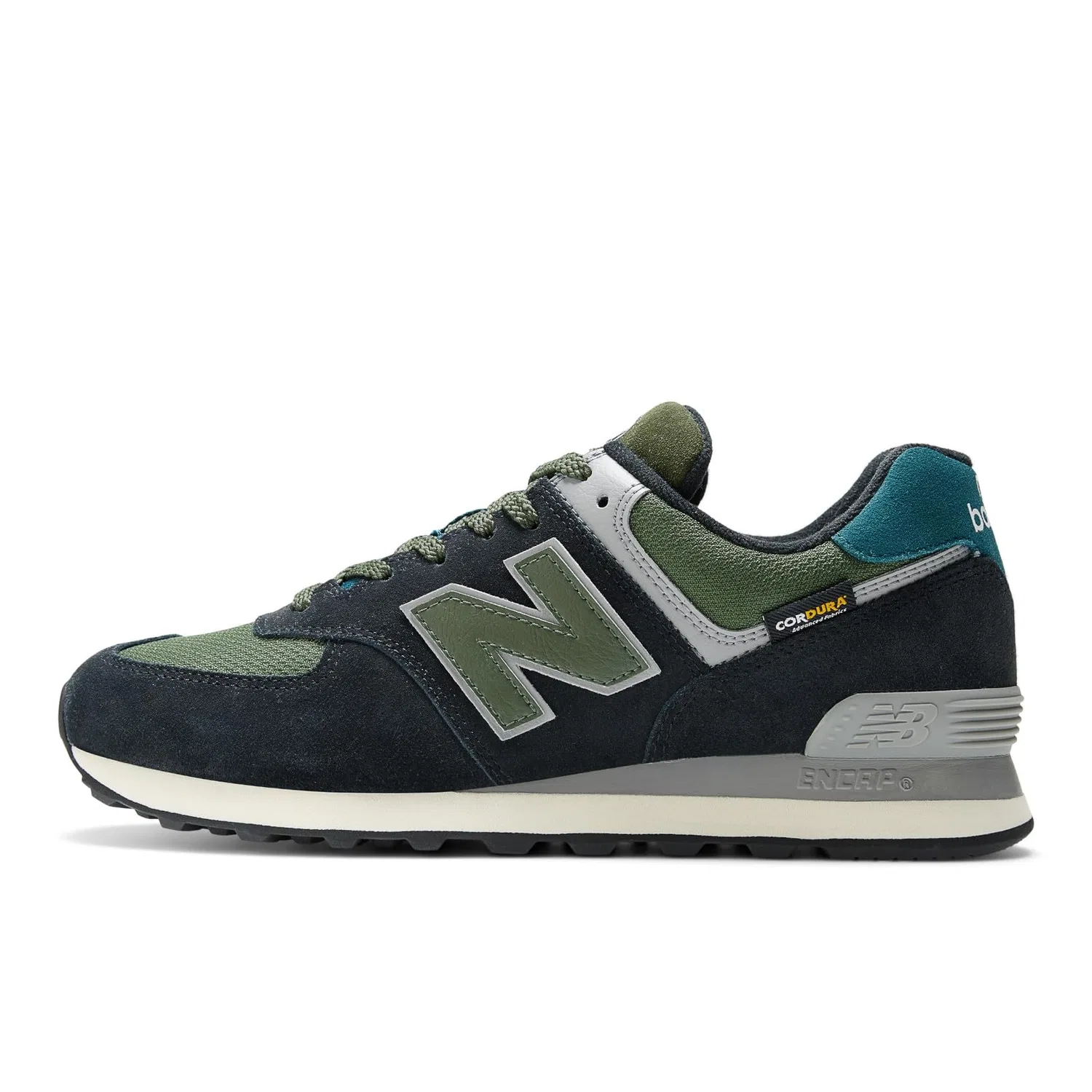 Детские кроссовки для мальчиков с принтом 574 New Balance, Black Grey — фото 4