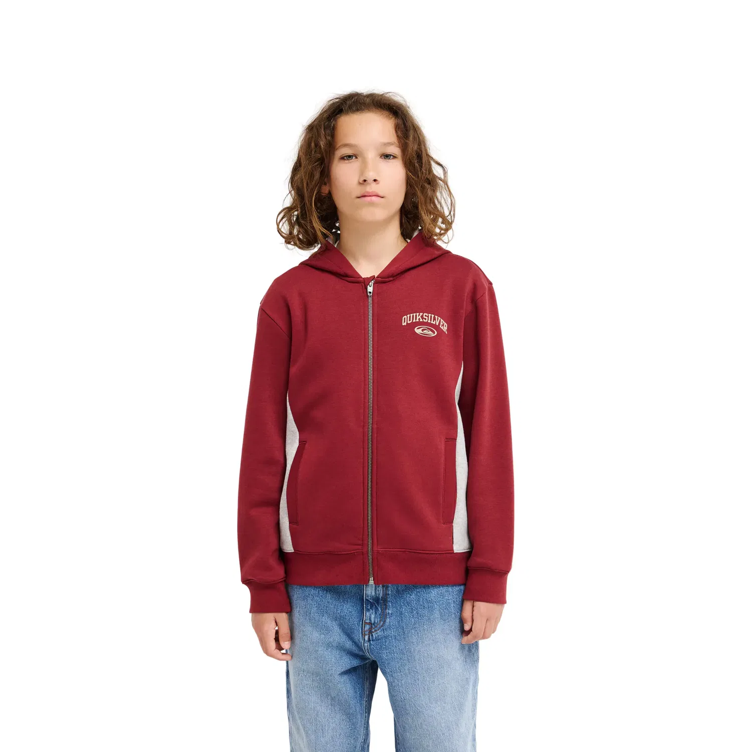 Детская кофта с капюшоном для мальчиков Quiksilver, Cherry Red