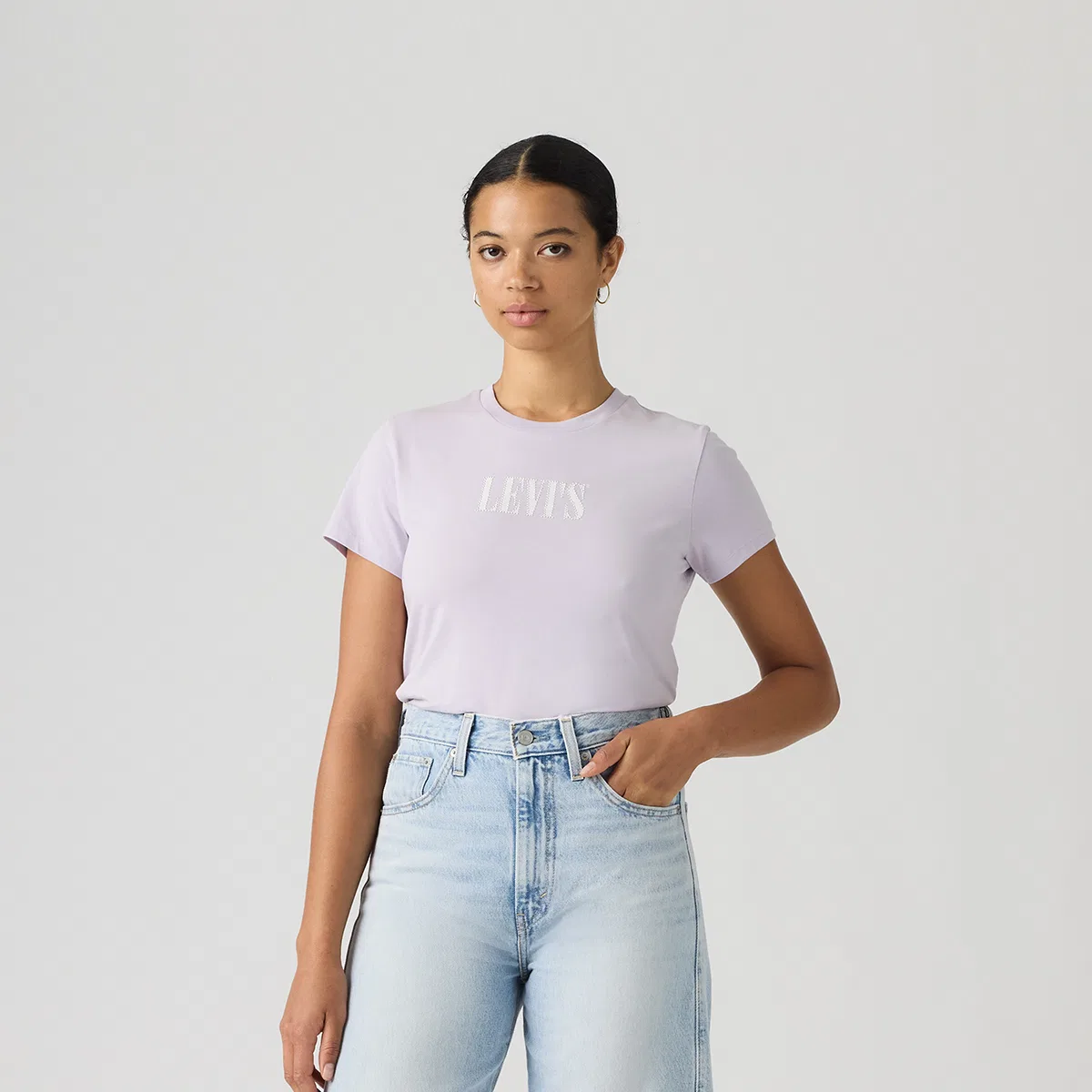 Футболка с круглым вырезом Light Purple, Levis — фото 4